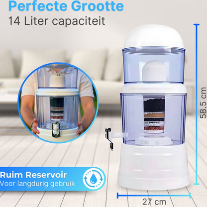 Purion waterzuiveraar voor noodsituaties 14L