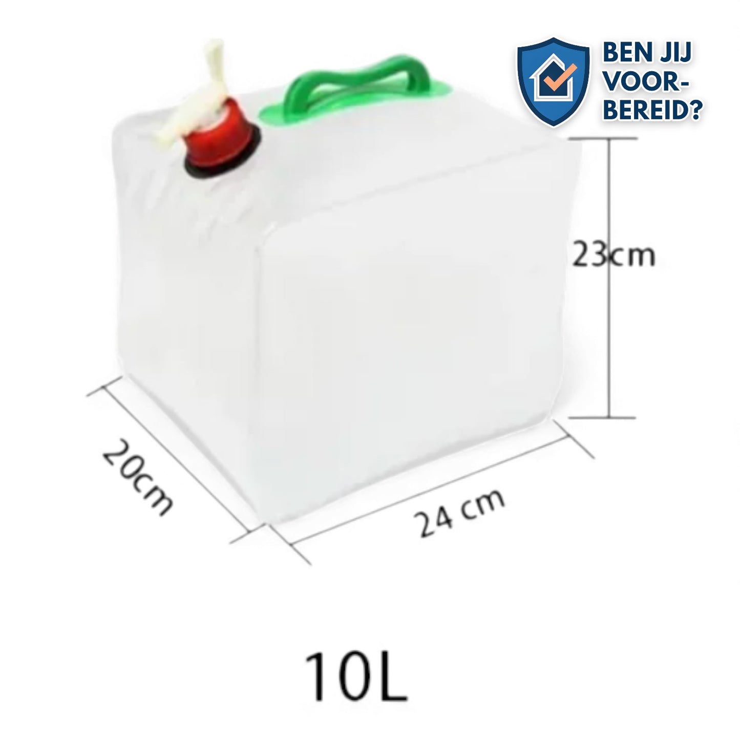 Aquion opvouwbare jerrycan voor noodsituaties