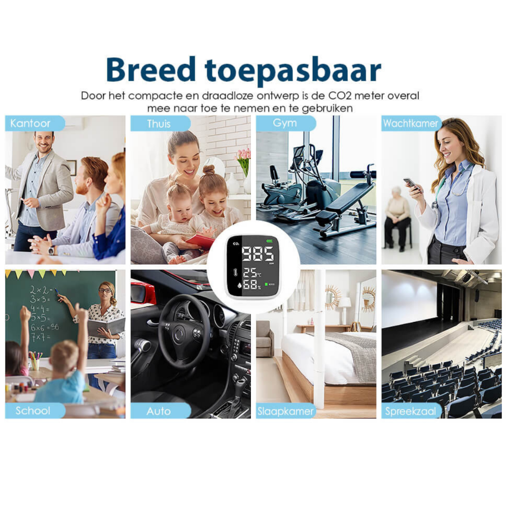 Aerion CO₂-meter voor noodsituaties