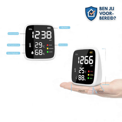 Aerion CO₂-meter voor noodsituaties